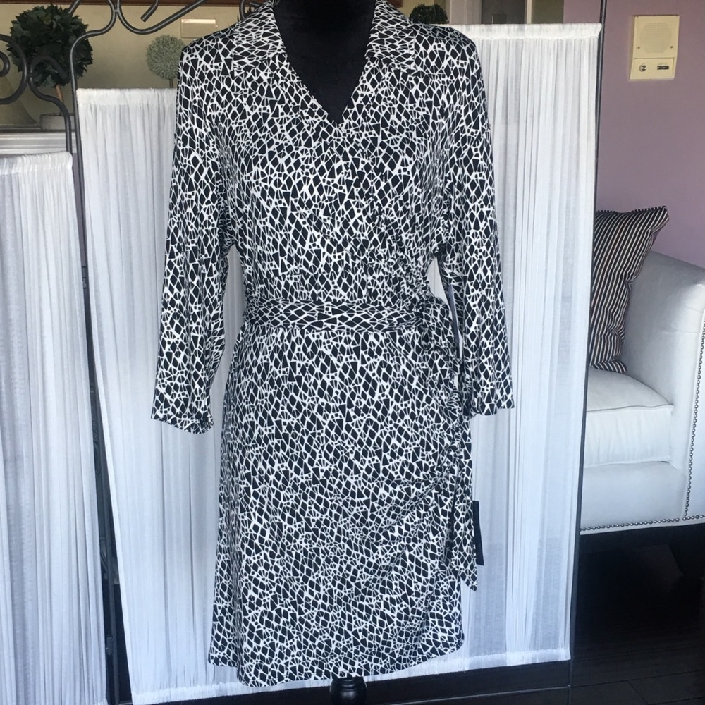 Laundry by Shelli Segal Wrap Mini Dress